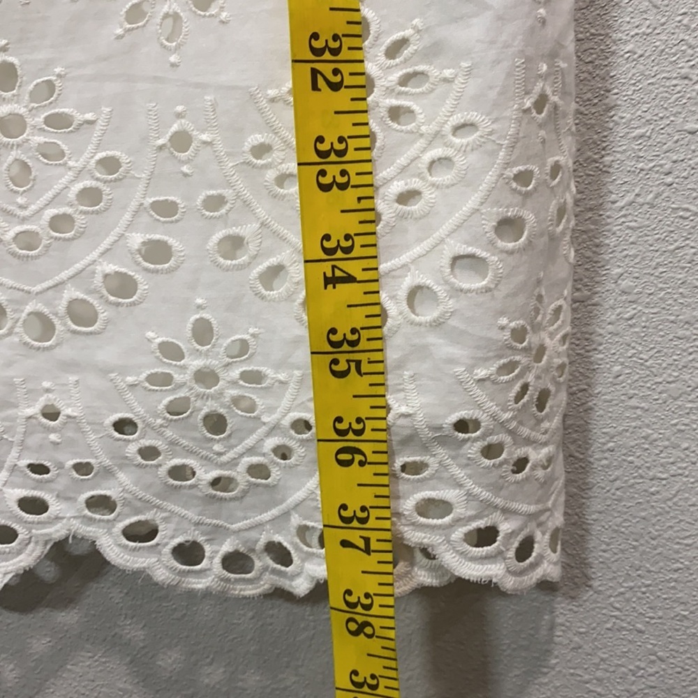 Boden Isadora Broderie Dress eyelet off white ww285 - Picture 7 of 11